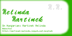 melinda martinek business card